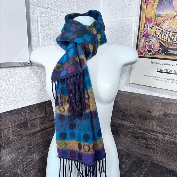 Cashcryl Colorful Polka Dot Scarf - Picture 1 of 4
